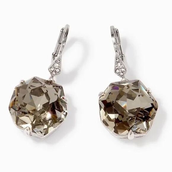 Stella & Dot Smoke Droplet Earrings NWT - Picture 3 of 6